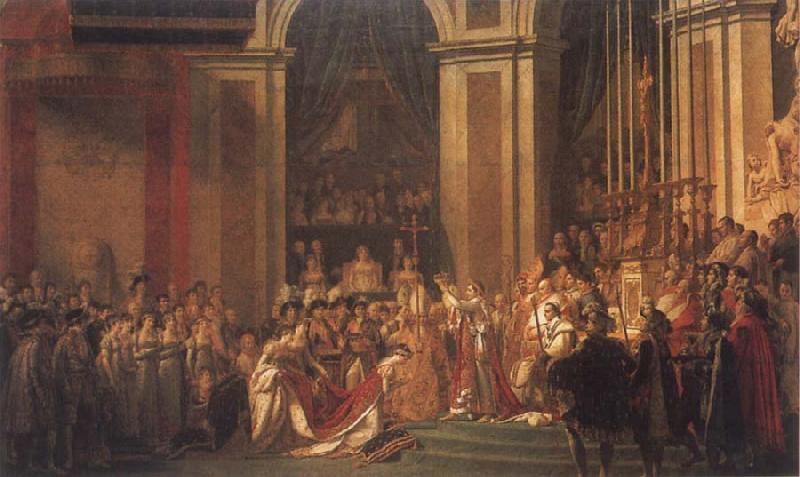 Jacques-Louis David Consecration of the Emperor Napoleon i and Coronation of the Empress Josephine oil painting image